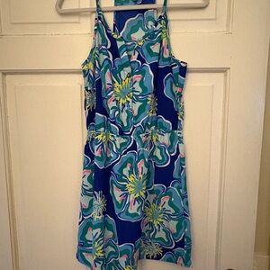 Southern Frock Blue and Green Floral Dress